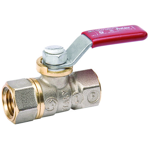 Mueller Industries B&K® 6406532 Ball Valve, 1/2 in Nominal, FNPT, 600 psi Pressure Class, Brass Body, Softgoods Material: PTFE