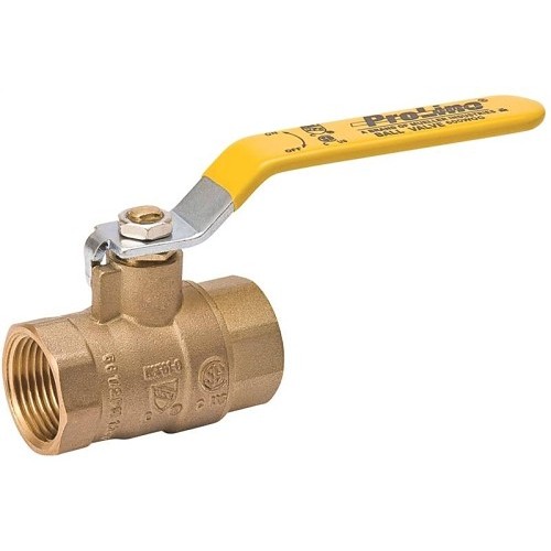 Mueller Industries B&K® 6472435 Ball Valve, 2 in Nominal, FNPT, 600 psi Pressure Class, Brass Body, Full Port, Softgoods Material: PTFE