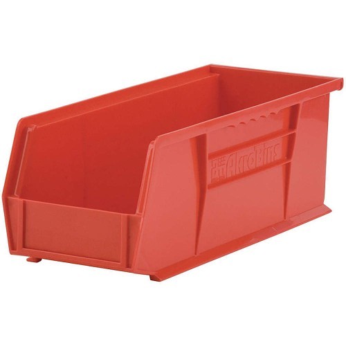 Myers Industries AkroBins AKRO30234RED Storage Bin, Plastic, Red