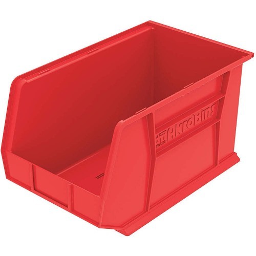 Myers Industries AkroBins AKRO30260RED Storage Bin, Plastic, Red