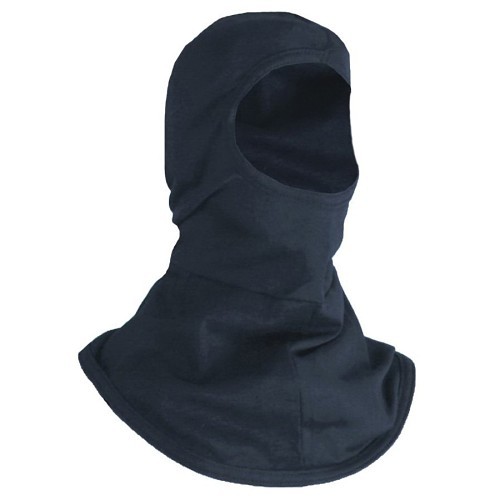 National Safety Apparel® H11RY Flame-Resistant Midweight Knit Balaclava, Universal, Navy Blue, UltraSoft®, 6.5 oz Fabric