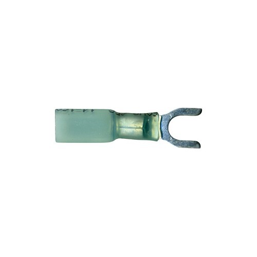 Spade Crimp Terminal, 14-16 AWG Conductor, #10 Stud, Spade Tongue