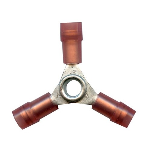 National Standard Parts NSPA WTN5316 Butt Splice, 22 to 18 AWG Conductor, Butted Seam Barrel, Nylon, Red