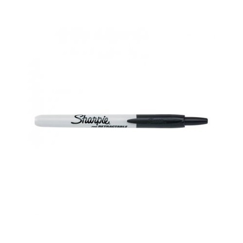 Newell Brands Sharpie® 652-36701 Permanent Marker, Black Ink, Fine Tip, Bullet