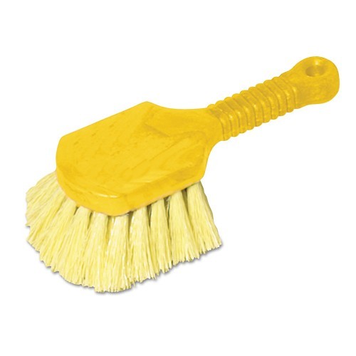 Newell Brands Rubbermaid® FG9B2900YEL Utility Brush, 8 in Brush, 2 in Trim Length