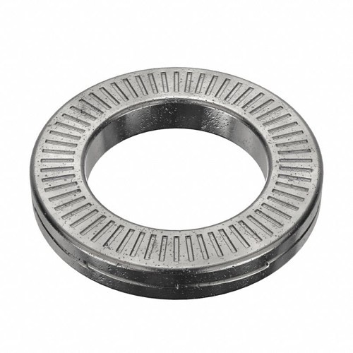 Nord-Lock 2670 Lock Washer, SAE, 1/4 in Nominal, Steel, Delta Protect, 0.28 in Inside Dia, 0.45 in Outside Dia, 0.07 in Thickness