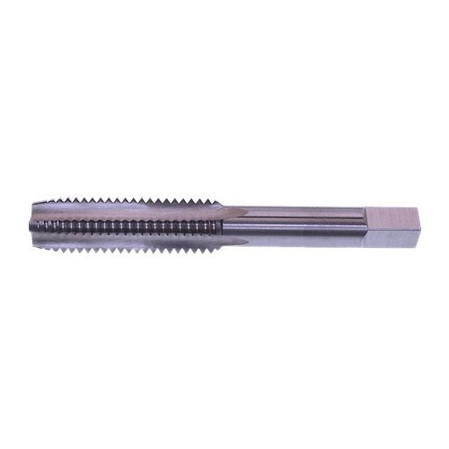 North American Tool 17341 Hand Tap, Right Hand Cutting, 1-7/8-12 in, H6, Bottom Chamfer, 6 Flutes, Bright, High Speed Steel