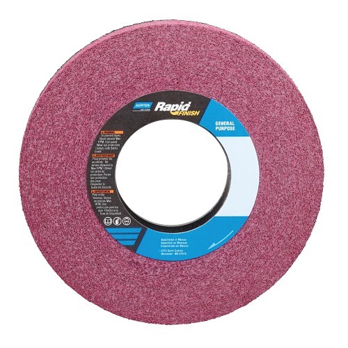 Norton® Bear-Tex® Rapid Finish™ 63642553754 Convolute Non-Woven Abrasive Wheel, 8 in Dia, 3 in Center Hole, 1 in W Face, Fine Grade, Silicon Carbide Abrasive