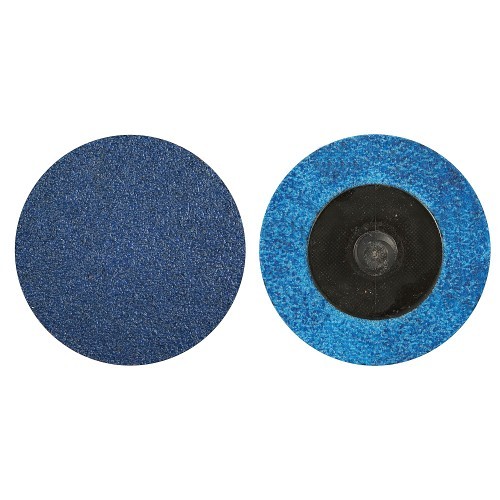 Norton® BlueFire® 66261121048 R884P Coated Abrasive Quick-Change Disc, 2 in Dia, 60 Grit, Coarse Grade, Zirconia Alumina Abrasive, Type TR (Type III) Attachment