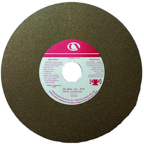 Norton Saint Gobain Norton® 05539509956 Grinding Wheel, 8 in Wheel Dia, 1 in Wheel Thickness, 1 in Center Hole, 60 Grit, Aluminum Oxide Abrasive