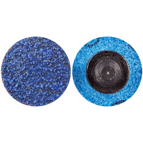 Norton Saint Gobain Merit® PowerLock® 08834167109 Quick-Change Disc, 2 in Disc Dia, 50 Grit, Coarse Grade, Zirconia Alumina Abrasive, Type TR (Type III) Attachment