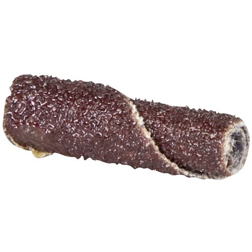 Norton Saint Gobain Norton® 08834180214 Cartridge Roll, 3/8 in Maximum Roll Dia, 1 in Overall Length, 1/8 in Pilot Hole Dia, 80 Grit, Aluminum Oxide Abrasive