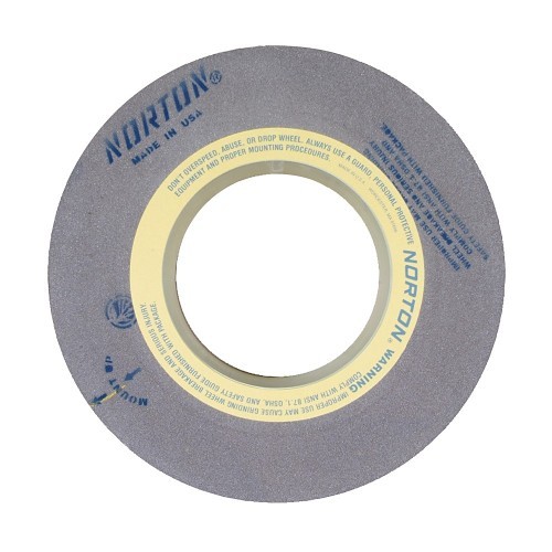 Norton Saint Gobain Norton® 66253465001 Grinding Wheel, 16 in Wheel Dia, 4 in Wheel Thickness, 10 in Center Hole, 80 Grit, Aluminum Oxide Abrasive