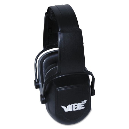 Ear Muff, 29 dB Noise Reduction Rating, Black, head Band Position