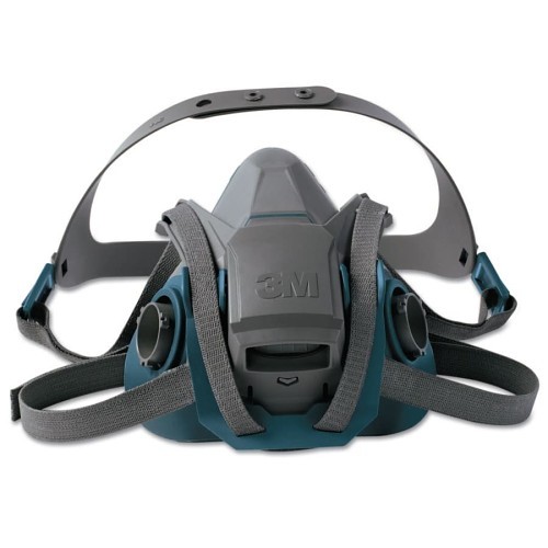 Reusable Respirator, Rugged Comfort Quick-Latch Half-Facepiece Reusable Respirator, Medium, 4 Point, Quick Latch Suspension, Gray/Teal