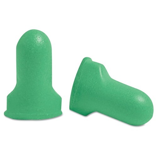 Honeywell Howard Leight 154-LPF-1 Earplug, Uncorded, 30 dB Noise Reduction Rating, Contoured T, Bell, Disposable, Green Plug, Green Cord