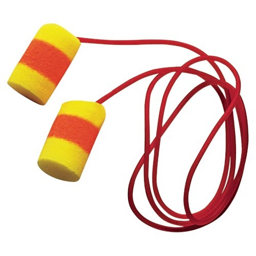 Earplug, Uncorded, Classic SuperFit, 33 dB Noise Reduction Rating, Red/Yellow Plug, Red/Yellow Cord