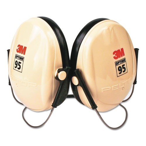 3M™ 247-H6B/V Ear Muff, 21 dB Noise Reduction Rating, White/Black, head Band Position