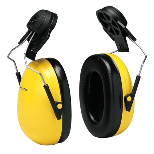 3M™ Peltor™ 247-H9P3E Ear Muff, 23 dB Noise Reduction Rating, Yellow, head Band Position