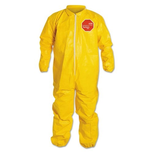 DuPont™ 251-QC127S-2XL Coverall, 2X-Large, Yellow, Tychem® 2000