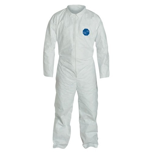 DuPont™ 251-TY120S-XL Coverall, X-Large, White, Flashspun High-Density Polyethylene