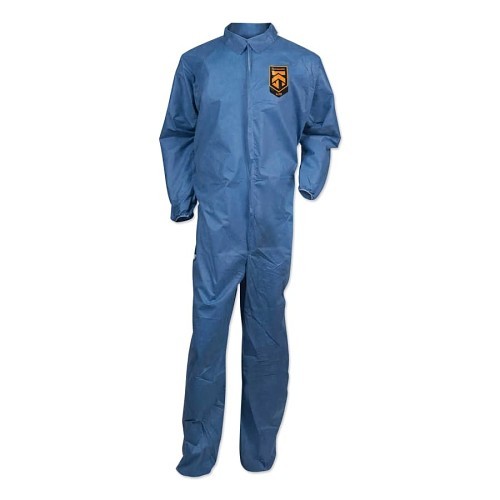 Disposable Coverall, 4X-Large, Denim Blue, Microforce™ Barrier SMS