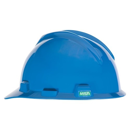 454-10034019 Hard Hat, 6-1/2 in, 8 in, Polyethylene, 4 Point Fas-Trac® III Suspension, Non-Slotted, White