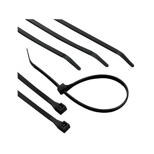 Cable Tie, 18 in Length, 0.35 in Width, 0.07 in Thickness, Nylon, Black