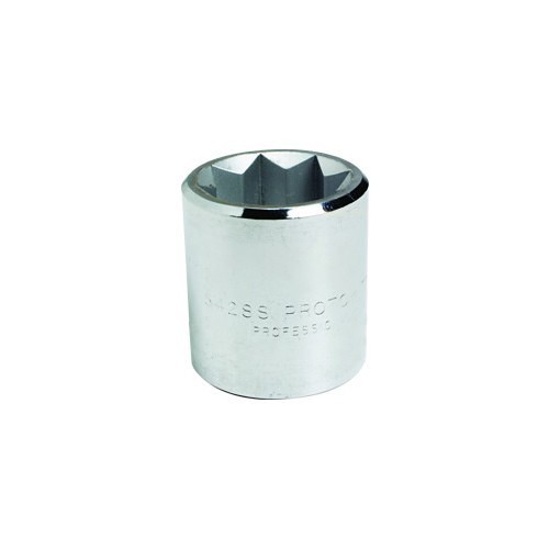 J5432S Socket, No Impact Rated, Fractional, Hand Drive, 1/2 in Drive, 1 in Socket, 8 Points