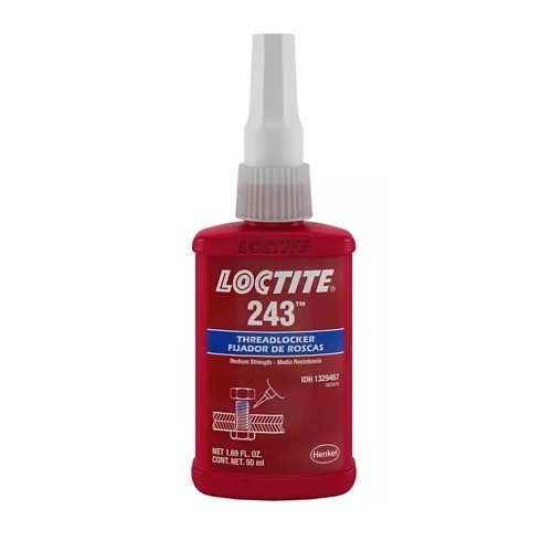 LOC1329467 Medium Strength Threadlocker, 50 ml Container, Bottle Container, Liquid Form, Blue