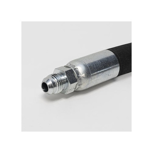 Hydraulic Hose End Fitting, 3/8 in Hose, 9/16-18 in, Straight JIC, Steel