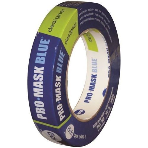 Masking Tape, 60 yd Length, 1 in Thickness, Blue