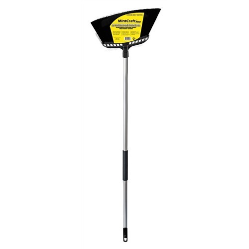 Angle Broom, Polypropylene Bristle, 11 in Sweep, Steel Handle