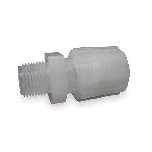 PARGRIP GAMS-86-P Male Straight Adapter, Adapter, 1/2 in Nominal, ETFE/PFA/PTFE