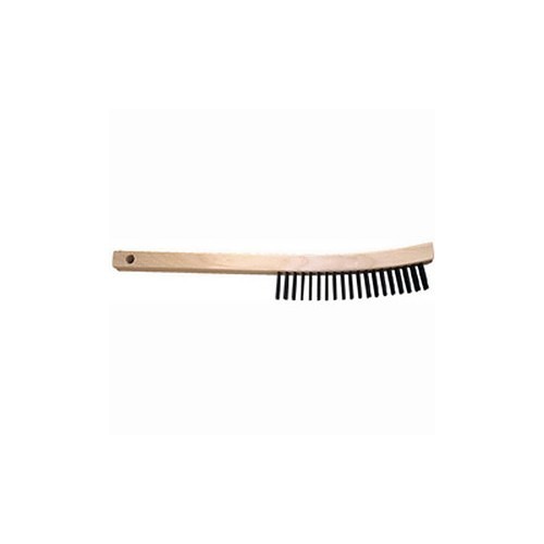 PFERD 654906 Scratch Brush, 6-1/4 in Brush, 1-1/8 W in x 13-3/4 in L Block, 7-1/2 in Overall Length, 1-3/16 in Trim Length, Carbon Steel Trim