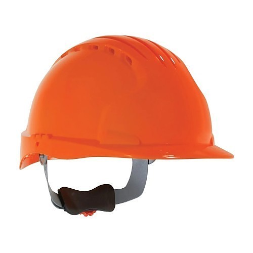 PIP® 280-HP641R-31 Hard Hat, HDPE, 4 Point Suspension, Wheel Ratchet Adjustment, Orange