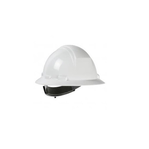 PIP® 280-HP642R-01 Hard Hat, HDPE, 4 Point Suspension, Wheel Ratchet Adjustment, White