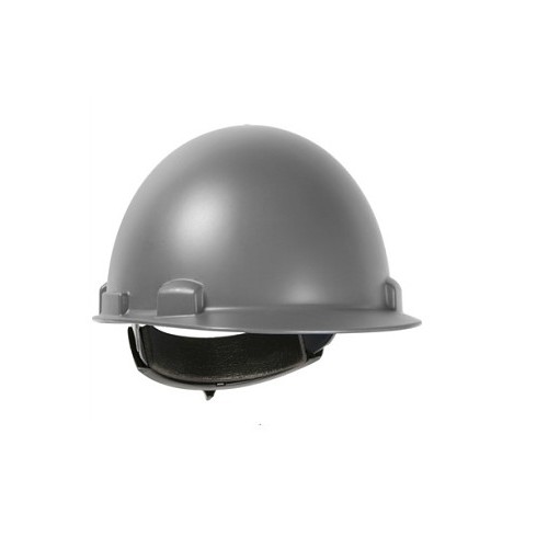 PIP® 280-HP851R-09 Hard Hat, HDPE, 4 Point Suspension, Wheel Ratchet Adjustment, Gray