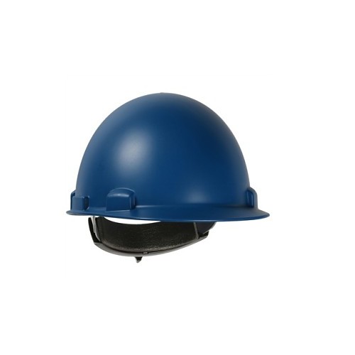 PIP® 280-HP851R-71 Hard Hat, HDPE, 4 Point Suspension, Wheel Ratchet Adjustment, Steel Blue