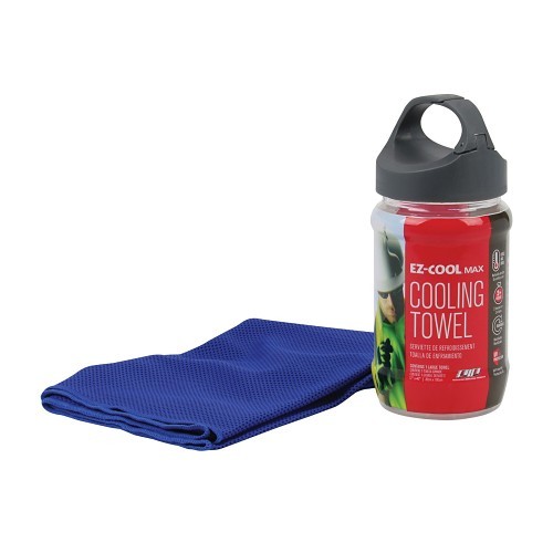 PIP® 396-EZ900-NV EZ-Cool® Max Evaporative Cooling Towel, Universal, Blue, 55% Nylon/45% Polyester