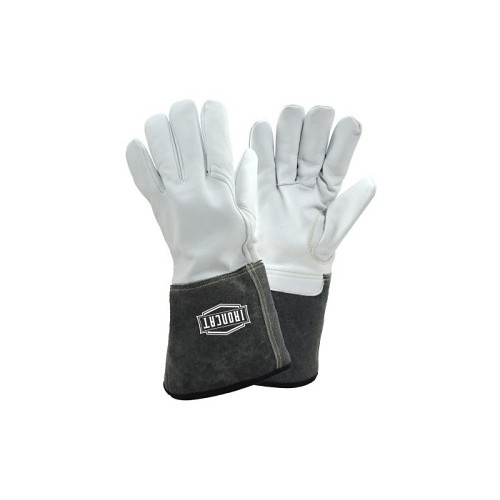 PIP® 6144/XL Welding Gloves, X-Large, #10, Leather, White/Black, 4 in Length