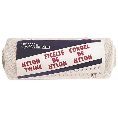 PURITAN 9821281 Seine Twine, Nylon, White, #18 Dia, 10 lb Length per Pound