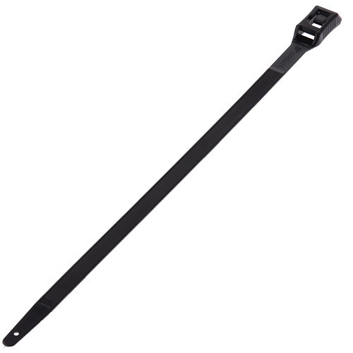 Panduit® HV9100-C0 Cable Tie, 14.4 in Length, 0.35 in Width, 0.076 in Thickness, Nylon 6.6, Black