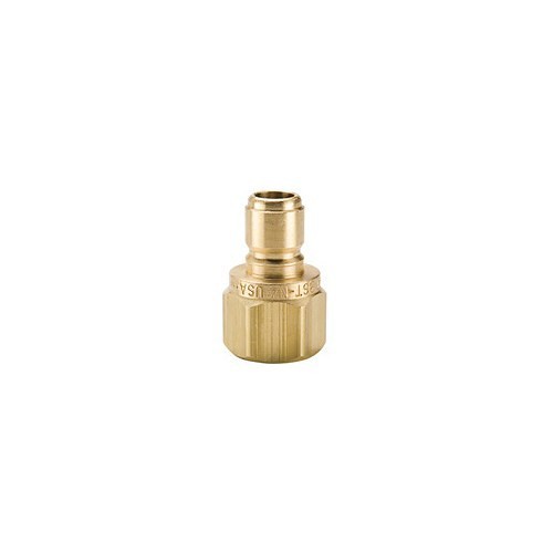 Parker® BST-N2 Coupling Nipple, 1/4-18 in Nominal, FNPTF, 5200 psi, Brass