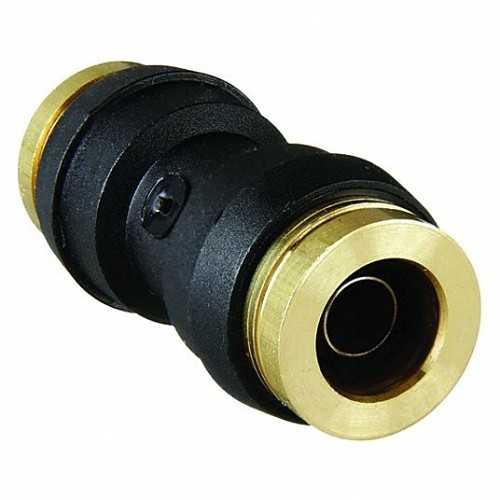 Parker Hannifin Parker® 32PTC-10 Push-to-Connect Union, 5/8 in Nominal, NPTF, Composite/Buna-N O-Ring/Brass Collet