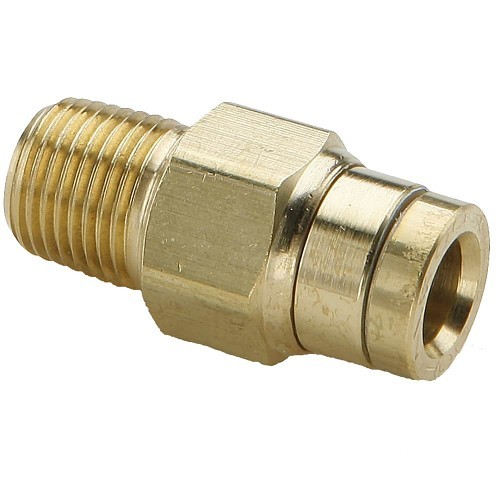 Parker Hannifin Parker® 68PMT-4-2 Push to Connect Male Connector, Prestomatic, Brass