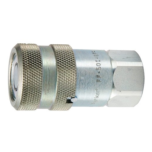 Parker Hannifin Parker® FF751-12FP Hydraulic Coupling, 3/4 in Nominal, Female NPSF, Steel