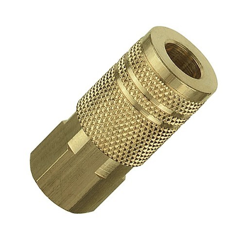 Plews® 13235 Coupler, Coupler, 1/4 x 1/4 in Nominal, I/M Design x FNPT, Brass