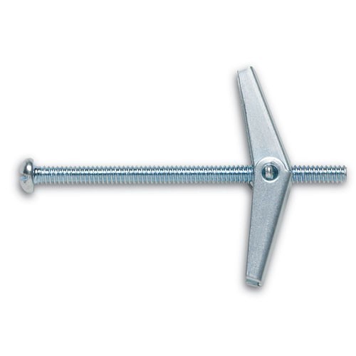 Toggle Bolt, 3/8 in Thread, 4 in Overall Length, Round Head