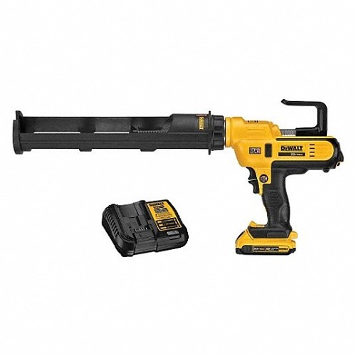 Dewalt® DCE570D1 Caulk Gun Kit, 29 oz, Yellow